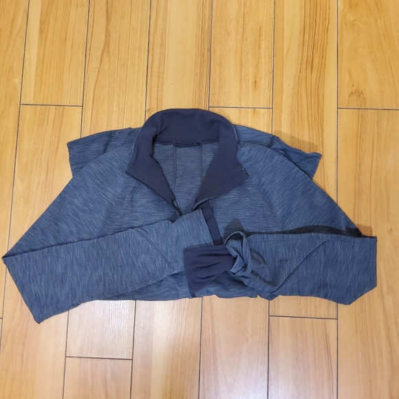 LULULEMON Size 8 Gait Keeper Jacket Gray Heathered Black Reflective - Picture 10 of 12